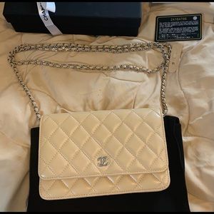 Authentic Chanel wallet on a chain